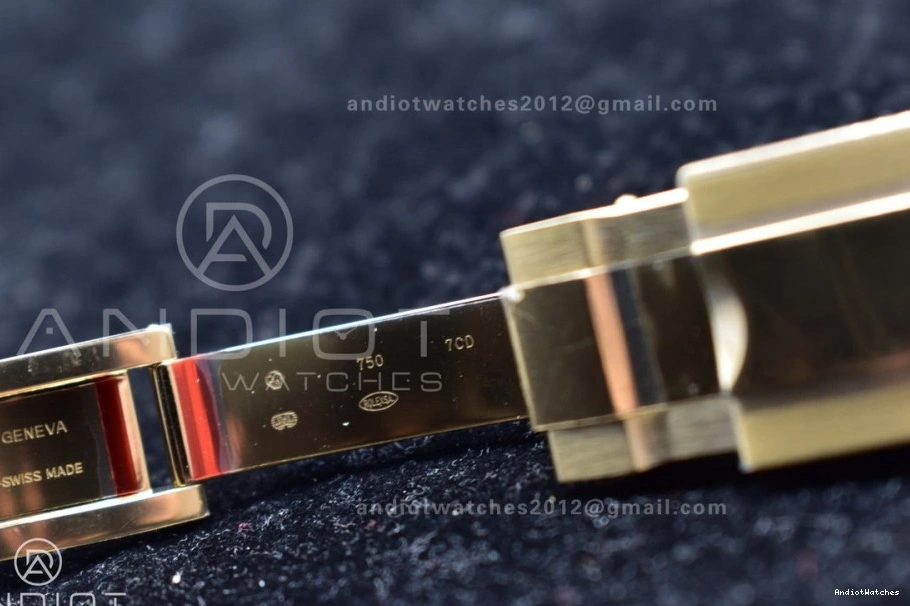 Best 759 Daytona 116518 Black Oysterflex 1:1 Dial Breathable SA Rubber Strap on Edition Clean 1202